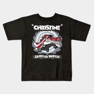 Vintage Cartoon Christine - Stephen King - Killer Car - Creepy Cute Horror Kids T-Shirt